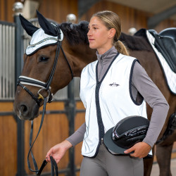Veste d'équitation sans manches réfléchissant HV Polo Hi-Viz Argent / reflective