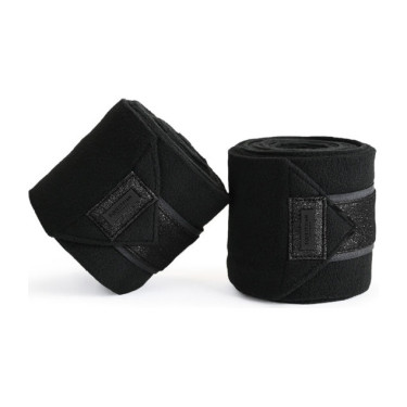 Bandes de polo Equestrian Stockholm Tout noir scintillant Bandes de polo Equestrian Stockholm Tout noir scintillant