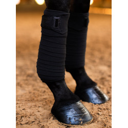 Bandes de polo Equestrian Stockholm Tout noir scintillant Bandes de polo Equestrian Stockholm Tout noir scintillant