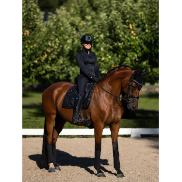 Bandes de polo Equestrian Stockholm Tout noir scintillant Bandes de polo Equestrian Stockholm Tout noir scintillant