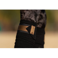 Bandes de polo Equestrian Stockholm Tout noir scintillant