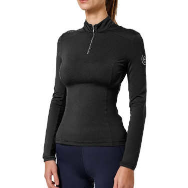 Base Layer Equestrian Stockholm Air Breeze Sunshirt femme Noir edition Base Layer Equestrian Stockholm Air Breeze Sunshirt femme Noir edition