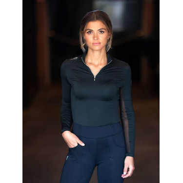 Base Layer Equestrian Stockholm Air Breeze Sunshirt femme Noir edition Base Layer Equestrian Stockholm Air Breeze Sunshirt femme Noir edition