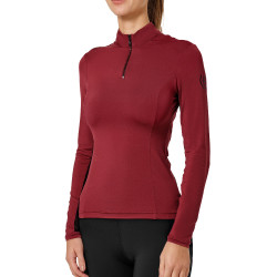 Base Layer Equestrian Stockholm Air Breeze Sunshirt femme Bordeaux