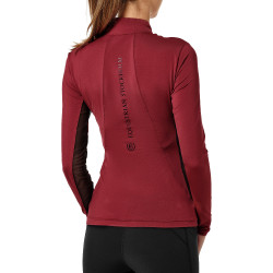 Base Layer Equestrian Stockholm Air Breeze Sunshirt femme Bordeaux