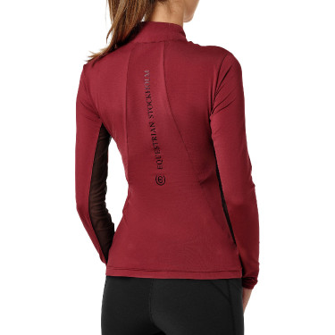 Base Layer Equestrian Stockholm Air Breeze Sunshirt femme Bordeaux