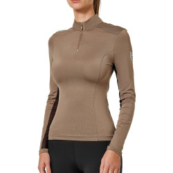 Base Layer Equestrian Stockholm Air Breeze Sunshirt femme Champagne Beige