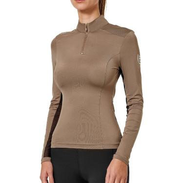 Base Layer Equestrian Stockholm Air Breeze Sunshirt femme Champagne Beige