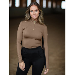 Base Layer Equestrian Stockholm Air Breeze Sunshirt femme Champagne Beige