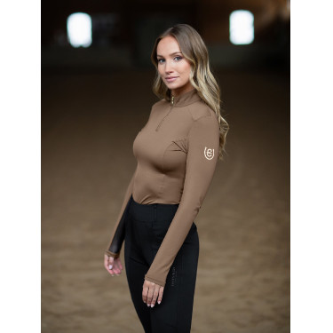 Base Layer Equestrian Stockholm Air Breeze Sunshirt femme Champagne Beige