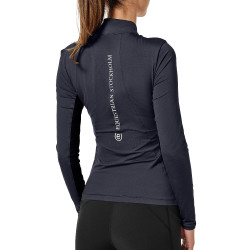Base Layer Equestrian Stockholm Air Breeze Sunshirt femme Midnight blue Bleu marine