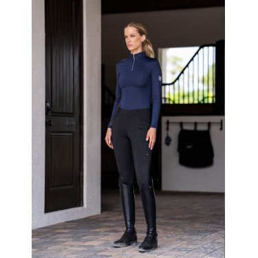 Base Layer Equestrian Stockholm Air Breeze Sunshirt femme Midnight blue Bleu marine