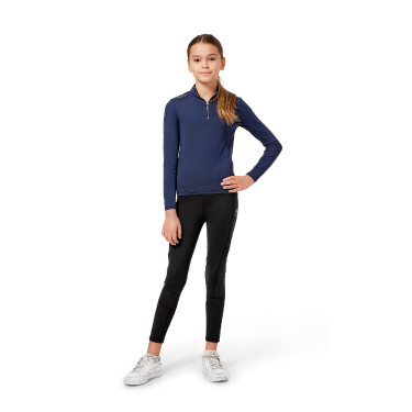 Base Layer Equestrian Stockholm Air Breeze Sunshirt Young Rider Midnight blue