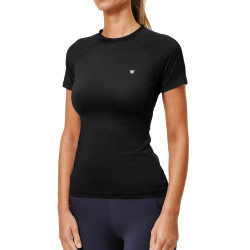 Base Layer Equestrian Stockholm Dynamic femme manches courtes Noir édition Base Layer Equestrian Stockholm Dynamic femme manches courtes Noir édition
