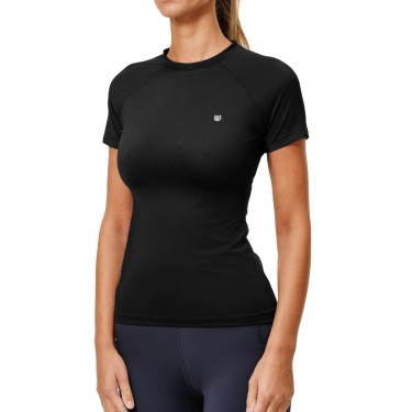 Base Layer Equestrian Stockholm Dynamic femme manches courtes Noir édition Base Layer Equestrian Stockholm Dynamic femme manches courtes Noir édition