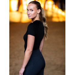 Base Layer Equestrian Stockholm Dynamic femme manches courtes Noir édition Base Layer Equestrian Stockholm Dynamic femme manches courtes Noir édition