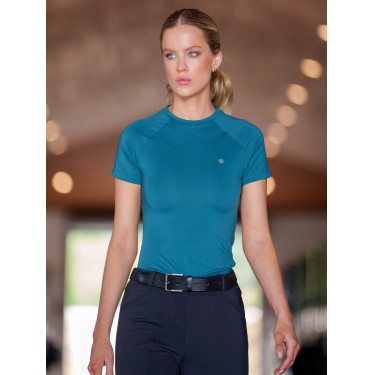 Base Layer Equestrian Stockholm Dynamic femme manches courtes Teal blue Bleu Base Layer Equestrian Stockholm Dynamic femme manches courtes Teal blue Bleu