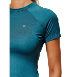 Base Layer Equestrian Stockholm Dynamic femme manches courtes Teal blue Bleu Base Layer Equestrian Stockholm Dynamic femme manches courtes Teal blue Bleu