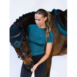Base Layer Equestrian Stockholm Dynamic femme manches courtes Teal blue Bleu Base Layer Equestrian Stockholm Dynamic femme manches courtes Teal blue Bleu