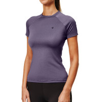 Base Layer Equestrian Stockholm Dynamic femme manches courtes Violet sombre Base Layer Equestrian Stockholm Dynamic femme manches courtes Violet sombre