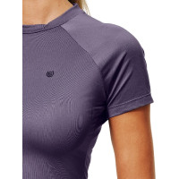 Base Layer Equestrian Stockholm Dynamic femme manches courtes Violet sombre Base Layer Equestrian Stockholm Dynamic femme manches courtes Violet sombre