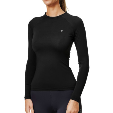 Base Layer Equestrian Stockholm Dynamic femme manches longues Noir