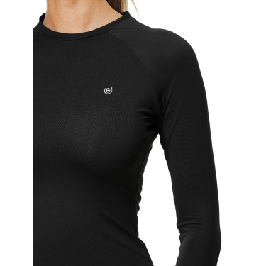 Base Layer Equestrian Stockholm Dynamic femme manches longues Noir