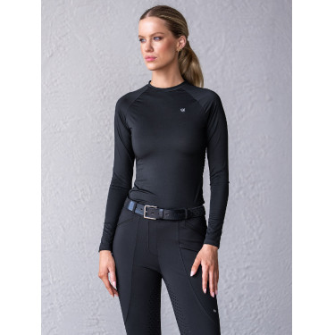 Base Layer Equestrian Stockholm Dynamic femme manches longues Noir