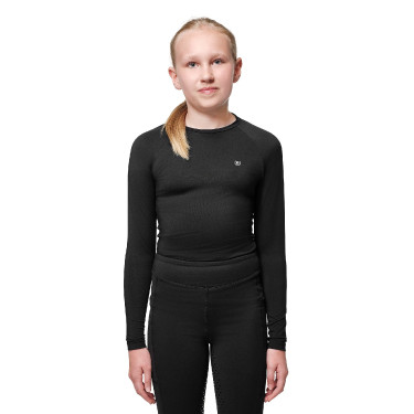 Base Layer Equestrian Stockholm Dynamic Young Rider manches longues Noir Base Layer Equestrian Stockholm Dynamic Young Rider manches longues Noir