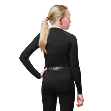 Base Layer Equestrian Stockholm Dynamic Young Rider manches longues Noir Base Layer Equestrian Stockholm Dynamic Young Rider manches longues Noir