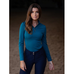 Base Layer Equestrian Stockholm Vision manches longues femme Bleu aurore