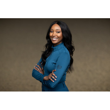 Base Layer Equestrian Stockholm Vision manches longues femme Prairie bleu