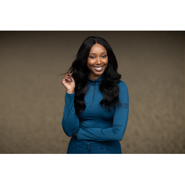 Base Layer Equestrian Stockholm Vision manches longues femme Prairie bleu