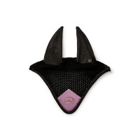 Bonnet anti-mouches Equestrian Stockholm Tout noir scintillant