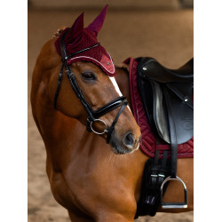 Bonnet anti-mouches Equestrian Stockholm Bordeaux