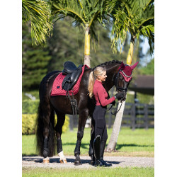 Bonnet anti-mouches Equestrian Stockholm Bordeaux