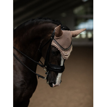 Bonnet anti-mouches Equestrian Stockholm Champagne Beige