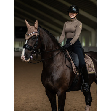 Bonnet anti-mouches Equestrian Stockholm Champagne Beige