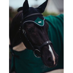 Bonnet anti-mouches Equestrian Stockholm Émeraude Vert Bonnet anti-mouches Equestrian Stockholm Émeraude Vert