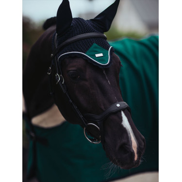 Bonnet anti-mouches Equestrian Stockholm Émeraude Vert Bonnet anti-mouches Equestrian Stockholm Émeraude Vert