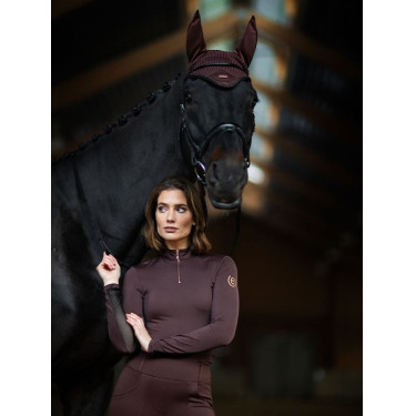 Bonnet anti-mouches Equestrian Stockholm Endless glow Marron
