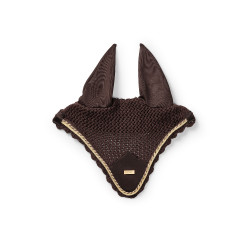Bonnet anti-mouches Equestrian Stockholm Marron doré