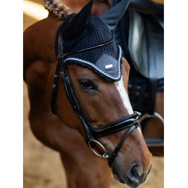 Bonnet anti-mouches Equestrian Stockholm Midnight blue Bleu marine