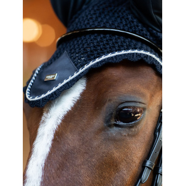 Bonnet anti-mouches Equestrian Stockholm Midnight blue Bleu marine
