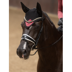 Bonnet anti-mouches Equestrian Stockholm Rouge doux