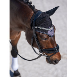 Bonnet anti-mouches Equestrian Stockholm anti-bruit Violet sombre