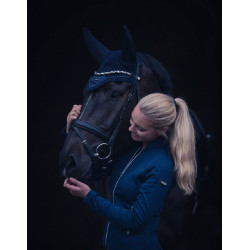 Bonnet anti-mouches Equestrian Stockholm anti-bruit Marine or Bleu Bonnet anti-mouches Equestrian Stockholm anti-bruit Marine or Bleu