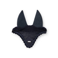 Bonnet anti-mouches Equestrian Stockholm anti-bruit Marine argent Bleu marine