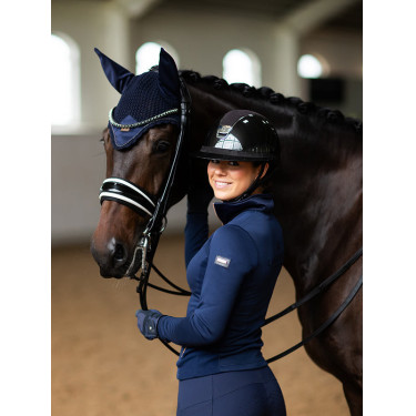 Bonnet anti-mouches Equestrian Stockholm modern Lagoon blush Bleu Bonnet anti-mouches Equestrian Stockholm modern Lagoon blush Bleu