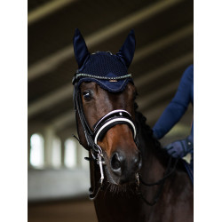 Bonnet anti-mouches Equestrian Stockholm modern Lagoon blush Bleu Bonnet anti-mouches Equestrian Stockholm modern Lagoon blush Bleu